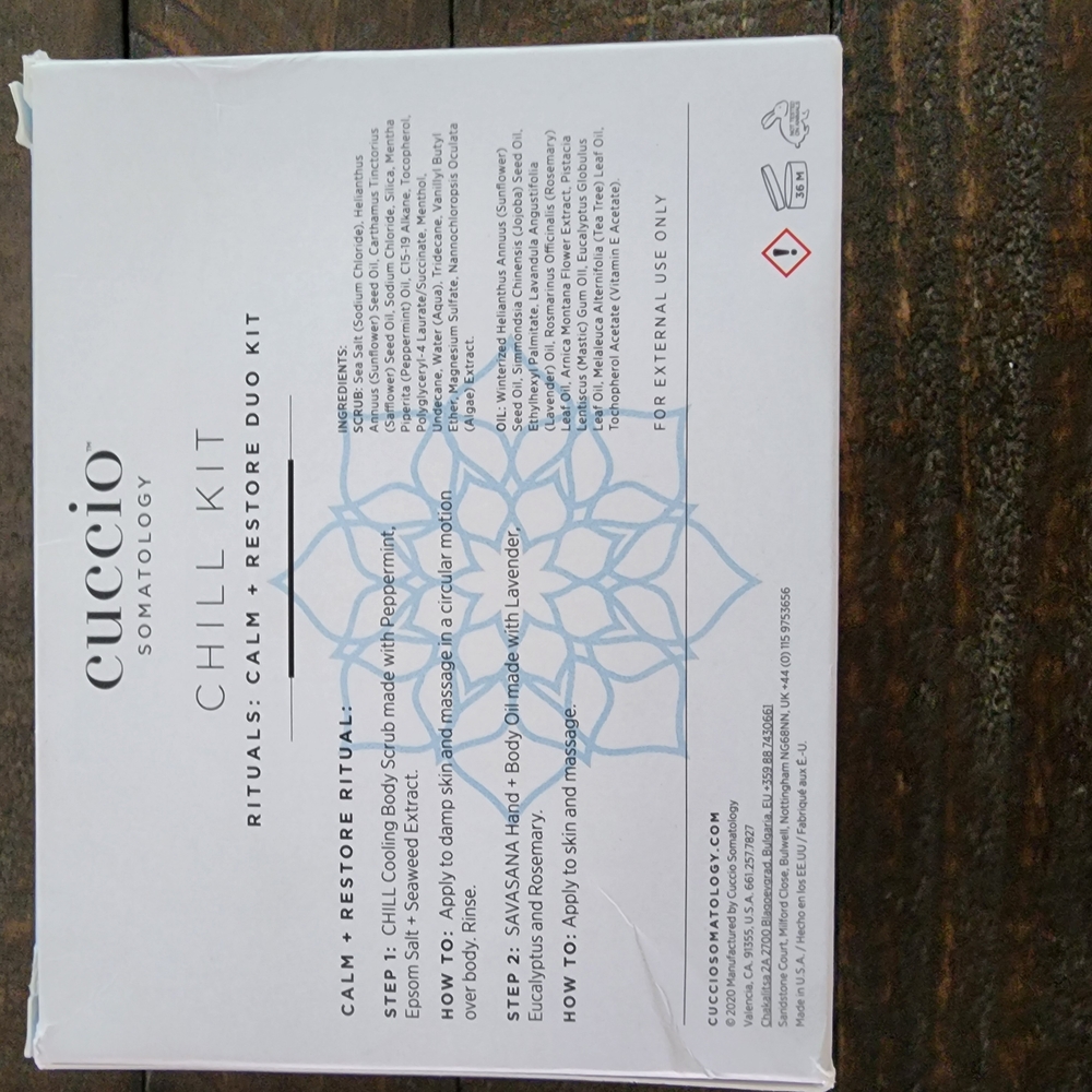 Cuccio Somatology Chill Kit NIB - Picture 3 of 8